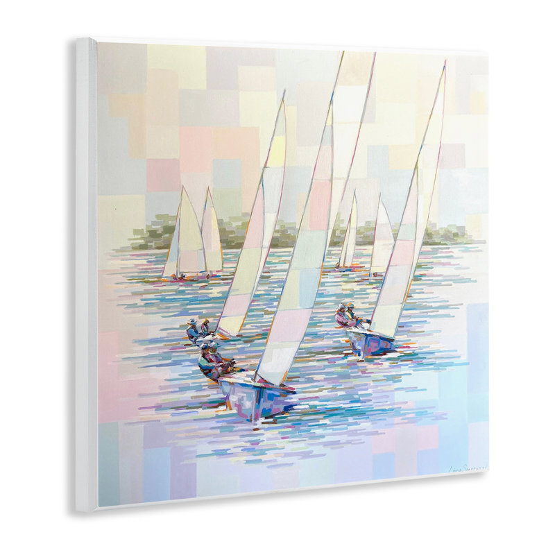 «Stay the Course», art mural de bateau sur plaque, design par Linda Sperruche