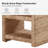 Boatwright Grass Rope End Table with Two Open Shelves