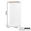 Armoire murale en bois massif blanc pour la cuisine Buanderie Bureau Rangement 1 porte 2 tablettes réglables l 9 x P 12 x H 30 po