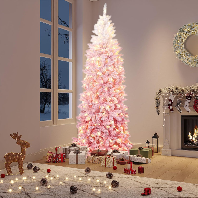 Lighted Artificial Christmas Tree, 4.5' H