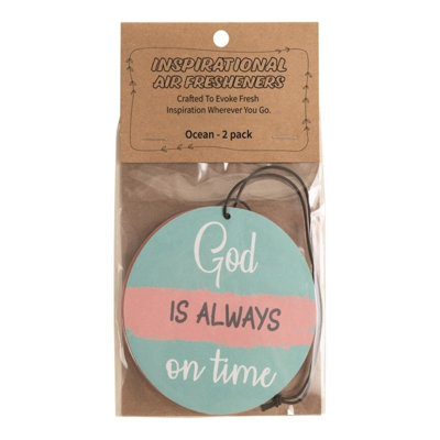 Inspirational Air Fresheners Set of 48 - 3.75"W Scented Hanging for Car Home Office Decor