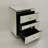Wymore 3 - Drawer Mirrored Accent Chest in Clear Mirror