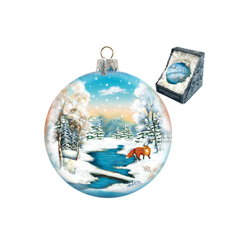 3.5'' Handmade Glass Hanging Figurine Ornament