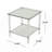 SQUARE END TABLE
