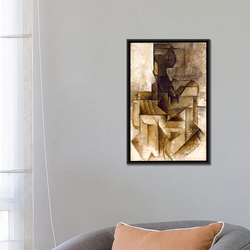 Le rameur par Pablo Picasso - reproduction, H 26 po x l 18 po x P 1,5 po, Toile encadrée noire