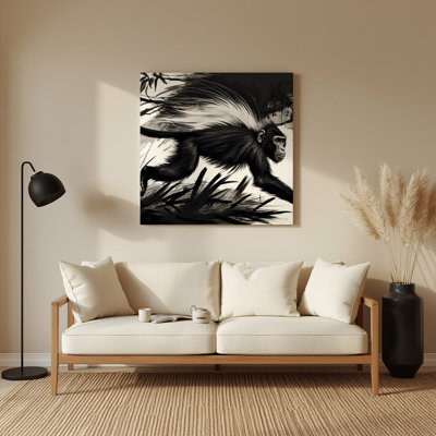 Art mural noir en faune noir