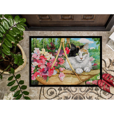 Tapis d'extérieur antidérapant pour chat Wamego