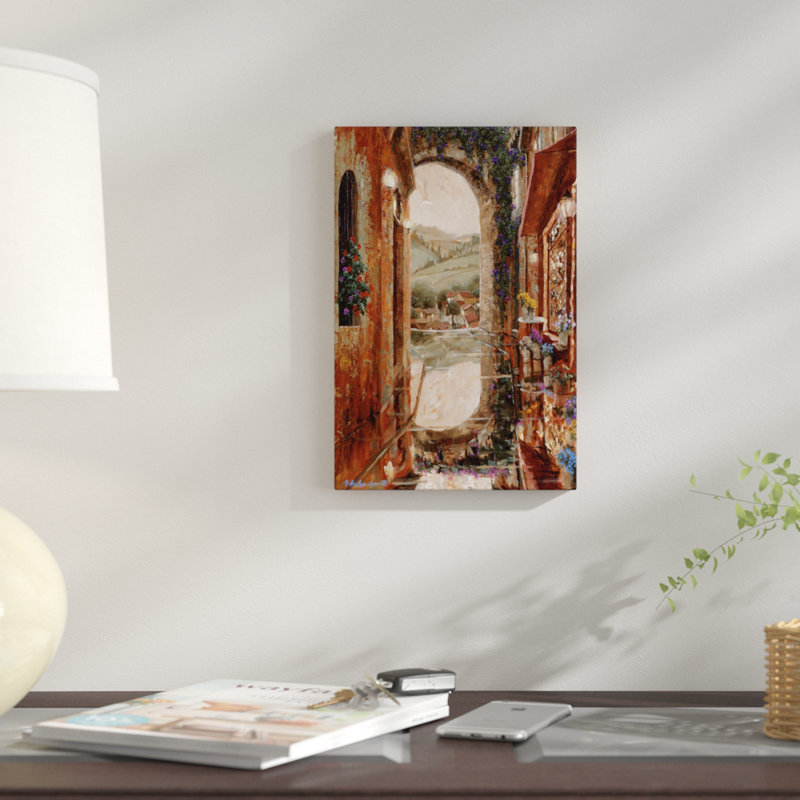 «Rainy Days of Summer», reproduction sur toile, H 40 po x l 26 po x P 1,5 po, Pas de tapis, Toile tendue