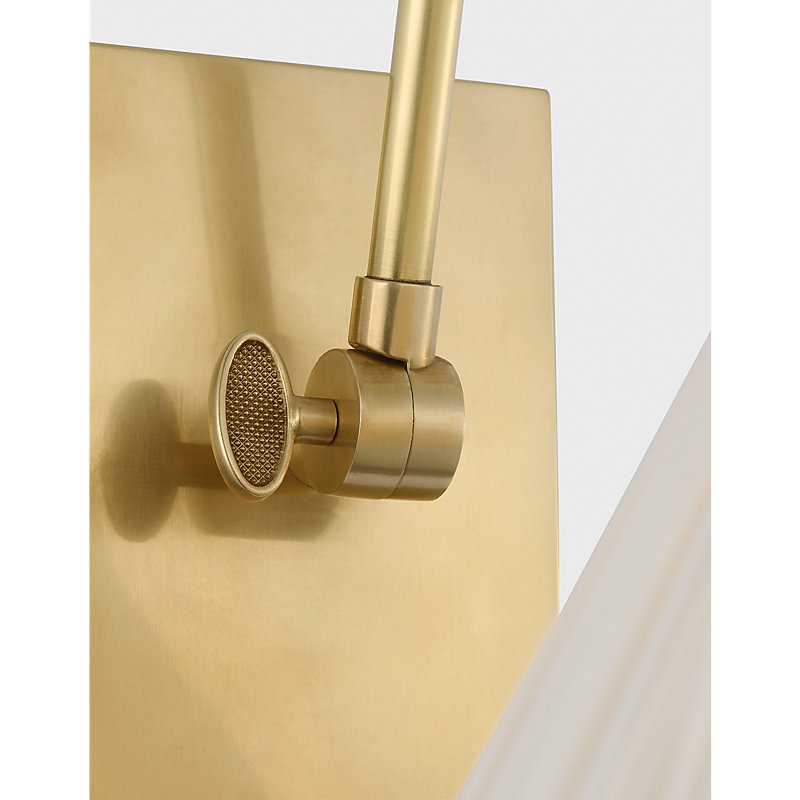 Marie Flanigan 1 - Light Swing Arm, White, Soft Brass