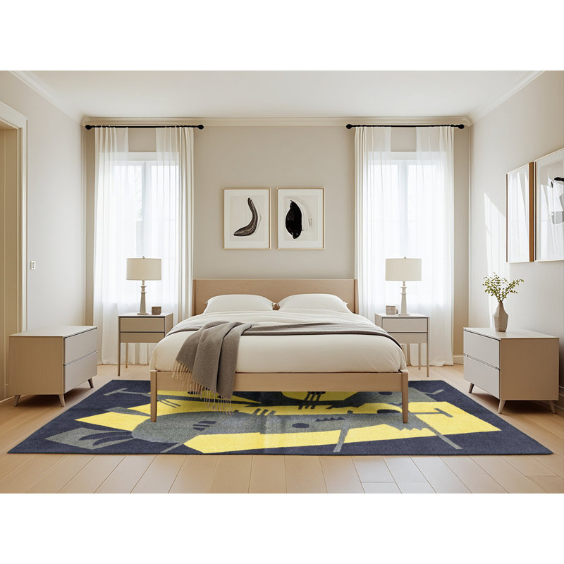 Abstract Indoor Rug, Rectangle 5' x 8'