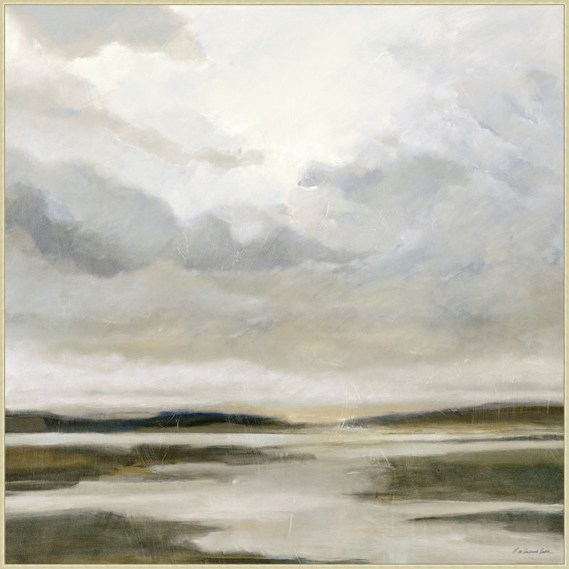 «Dusk Tides», reproduction sur toile à cadre flottant