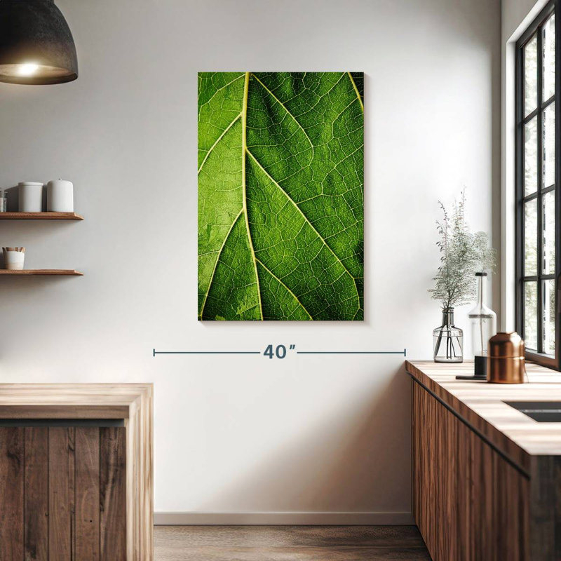 Détails de la feuille verte Harnek, H 39 po x l 26 po