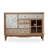 Brown+White Solid + Manufactured Wood Sideboard
