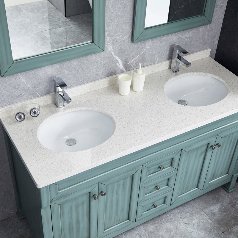 Ceramic Oval Washbasin Undermount - White, Heat , Stain Scratch Rust With Overflow Lavatory Sink For Decoration Undermount, Heat, Stain,