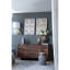 Boîte décorative murale à 2 feuilles avec cadre ombré de 23,5 x 1 x 35,5 po, fabrication en papier sophistiquée, décoration de 2 espaces de bureau et de famille, beau travail délavé gris, embellissement moderne