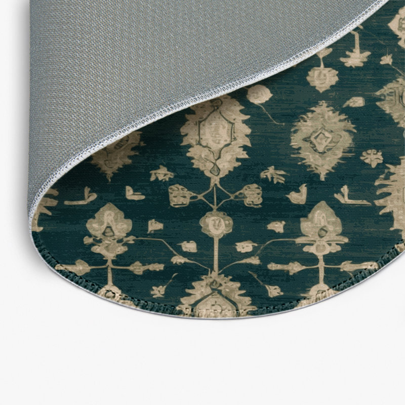Tapis vert intérieur et extérieur surteint, Rond 5 pi
