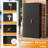 36'' W Metal Garage Storage Cabinets with 4 Adjustable Shelves and Lockable doors ( 72'' H x 36'' W x 18'' D)-1813165633