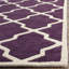 Tapis mauve / ivoire en laine Carolene-19273599