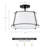 Fabric Semi Flush Mount