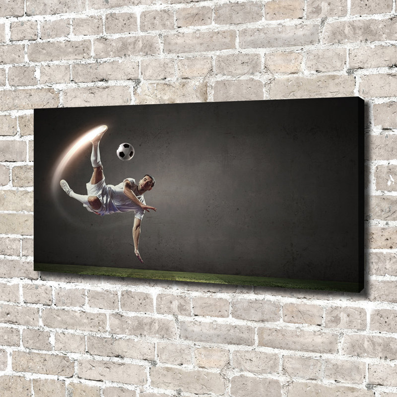Footballer - Wrapped Canvas Print