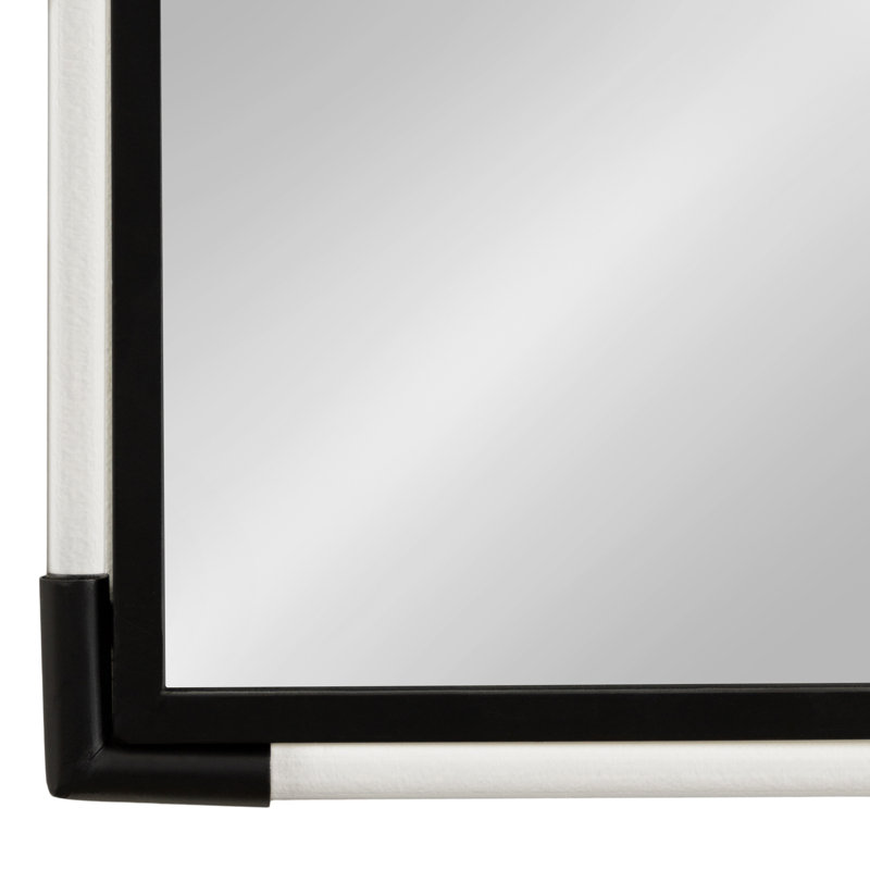 Modern Arched Wall Mirror, Black