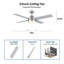 Ventilateur de plafond 52 po avec lumières DEL Joahan-1687400183