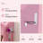 3-Color LED Vanity Mirror With Stool, Pink Dressing Table For Bedroom, 2 Drawers & 5 Storage Cabinets (4 Open + 1 Hidden), Adjustable Lighting-936804418