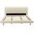 Chunky Headboard Bed Frame, Solid Rubberwood Legs, 800Lbs Capacity