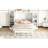 Queen Size Bed With Stylish Shelves, Drawers And Space Saving Shelf Combinations, &
