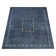 Tapis en laine noués à la main Manns - couleur bleue | Motif géométrique