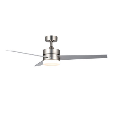 Burcu 52 " Ceiling Fan with LED Lights with Light Kit