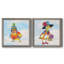 «Groovy Chick and Sky», ensemble de 2 peintures sur toile encadrées-1973644539-1973644536