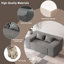Petit canapé moderne avec causeuse, canapé hybride dans une boîte, aucun assemblage requis, canapé-lit avec 2 coussins, lin résistant aux égratignures, petit canapé pour petit espace, salon, chambre à coucher-1375845693-1375845827-1375845694