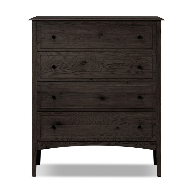 Maggie Tall Chest-Aged Smoked Oak, Smoked Black Oak
