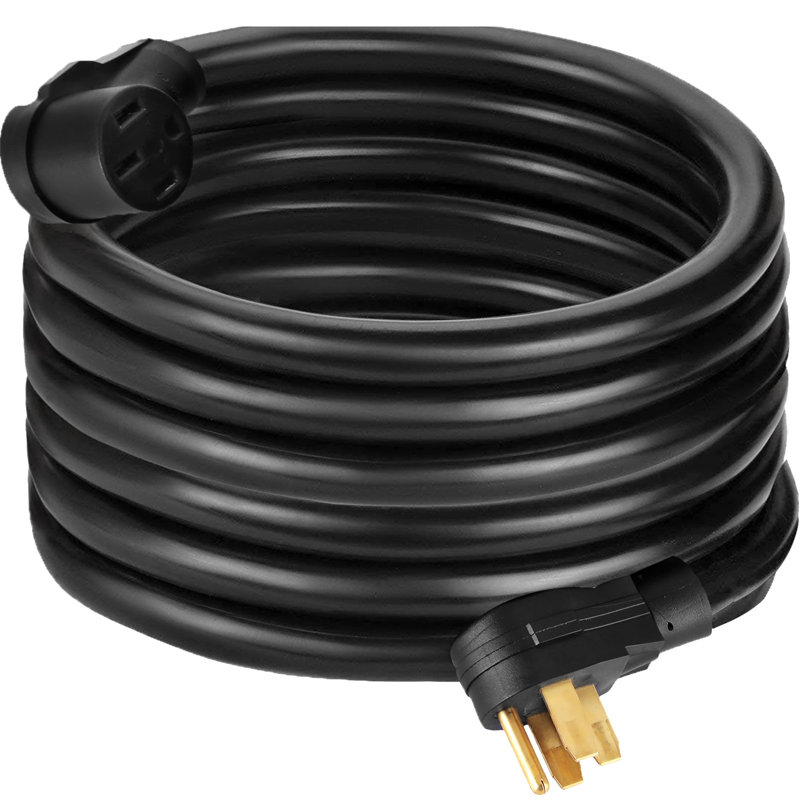 RV Power Cord 50Ft 40 Amp RV Extension Cord AWG8 40 amp rv Extension