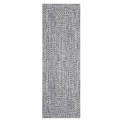 Braided Printed Texture Machine Washable Rug with Rubber Backing for Living Room Non-Slip Dining Room Rug Easy-Cleaning Floor Carpet for Bedroom