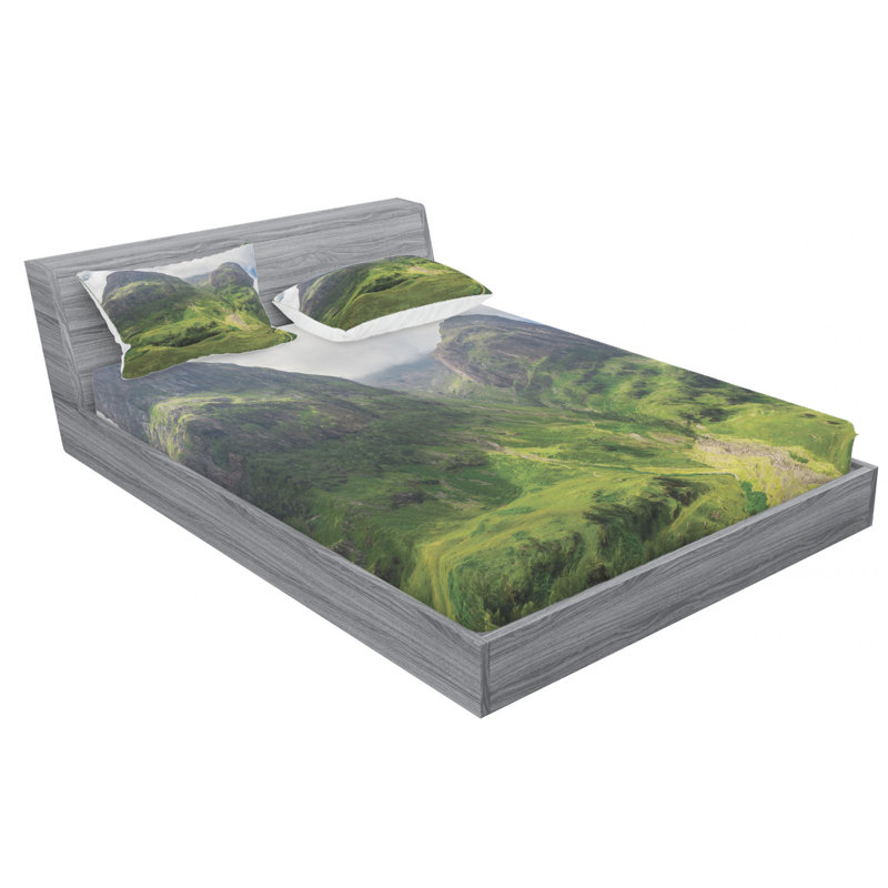 Ensemble de draps en microfibre Écosse, Ensemble de drap pour grand lit avec drap-housse