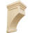 7"W x 7 1/2"D x 13"H Fluted Mission Corbel, Maple (2-Pack)-91262020-124391184
