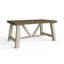 Brents Rectangular Trestle Base Dining Table Solid Reclaimed Pine 1.6m or 2m.-1959677641