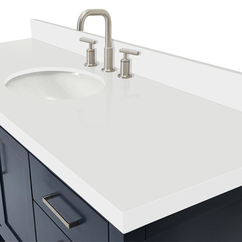 Magnolia Bath Vanity Rectangular Basin S061SWQ, Midnight Blue, Oval
