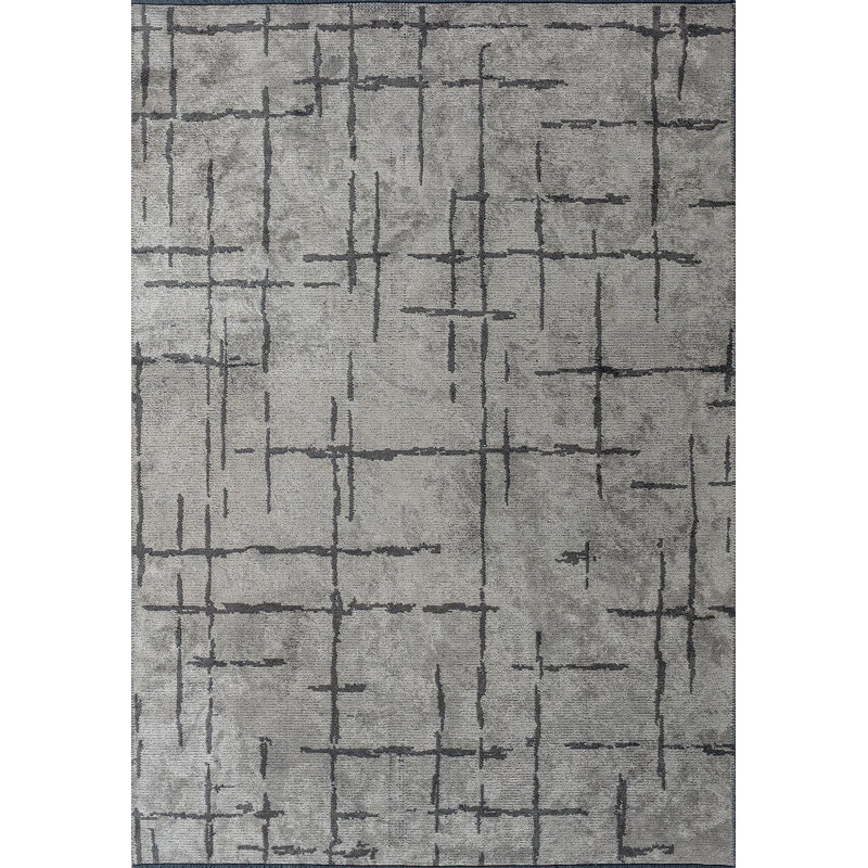Amelinda Rectangle 94.49 cm x 133.86 cm Abstract Cotton and Viscose Indoor / Outdoor Area Rug