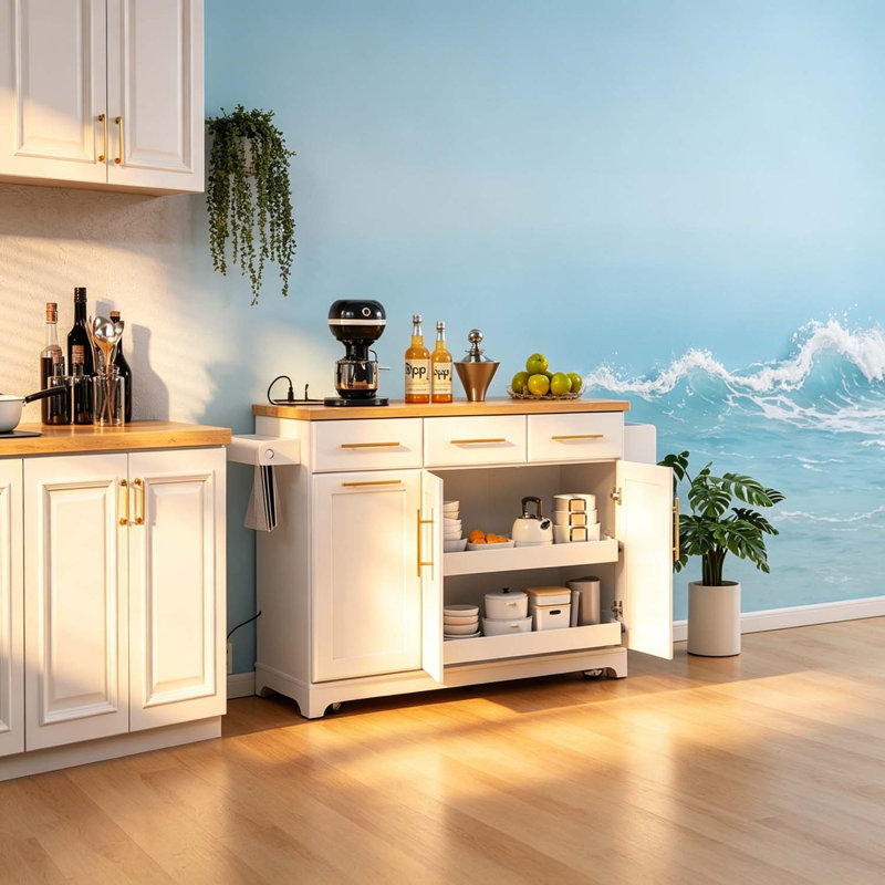 Îlot de cuisine, White