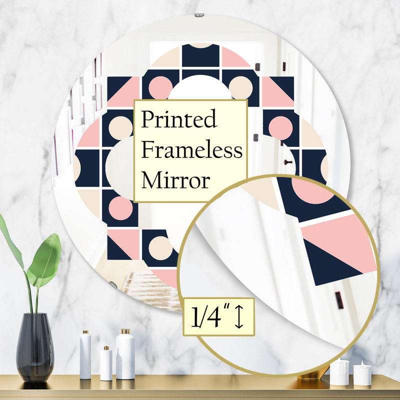 Miroir mural éclectique Quatrefoil, H 31,5 po x l po