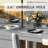 Large 68.8" Rectangular HDPE Outdoor Dining Table, Seats 6-8 People, All-Weather Resistant Terrace Sideboard for Garden Patio Dining Table-587153038