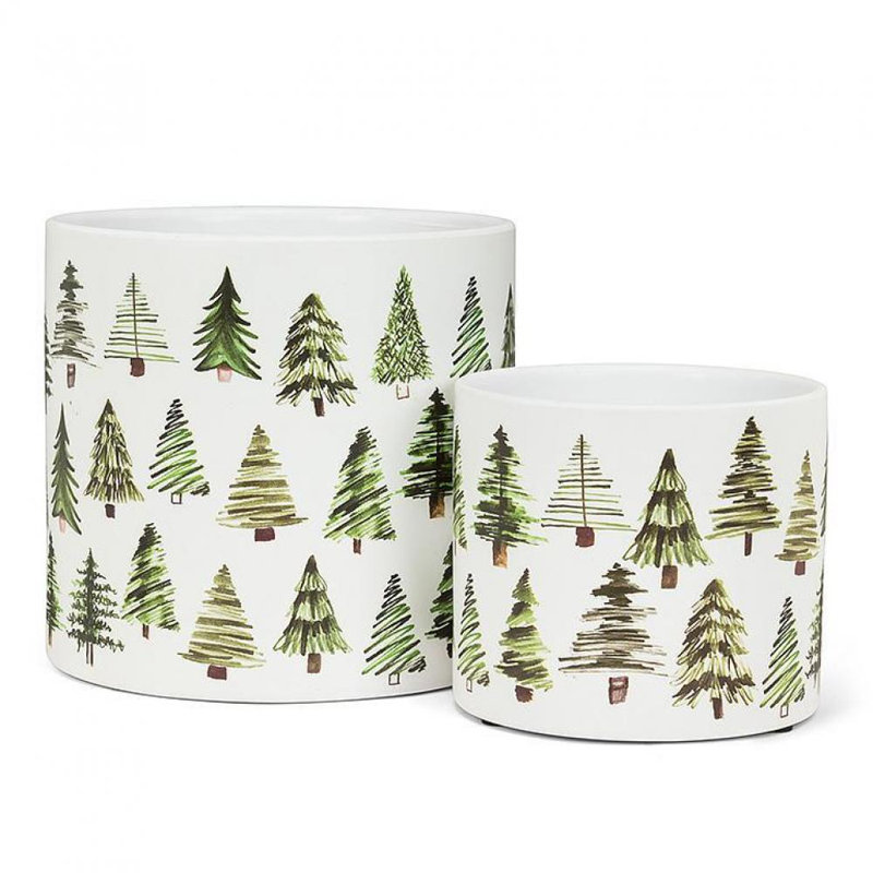 Brynton Ceramic Cachepot, 6.50" x 6.50" x 6"