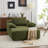 Velvet Oversized Chaise Lounge Sleeper Sofa-429145835