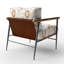 Chaise d'appoint Starburst - Fauteuil orange Sun Moon-1680497563