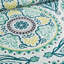  Ensemble de courtepointe en microfibre à motif floral gris / jaune 3 pièces-206741969-177835311