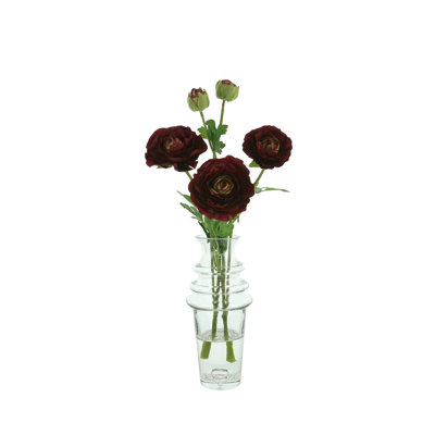 Polysilk Ranunculus Arrangement in Vase