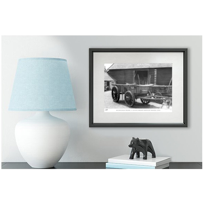 Michelham Priory, A Sussex Broad-Wheeled Wagon C1965 by Francis Frith - Single Picture Frame Print, 28cm H x 36cm W x 2.3cm D